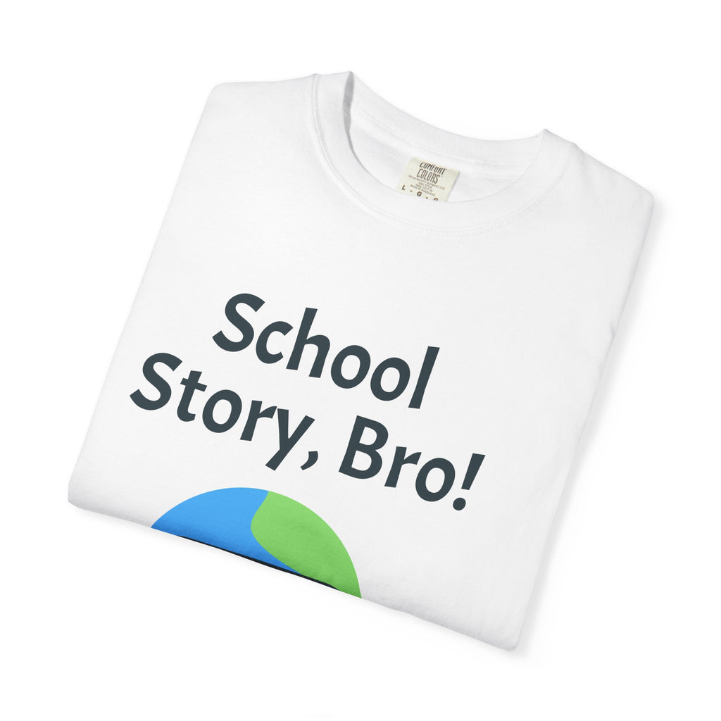 School Story Bro Earth Character T-shirt | Back To Reality School Graphic Tee