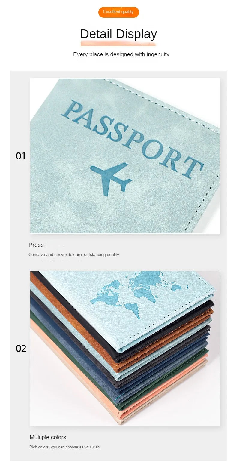 Airplane Passport Cover Case for Women Men Travel Passport Case Cute Passport Wallet Purse Girl Passport Holder