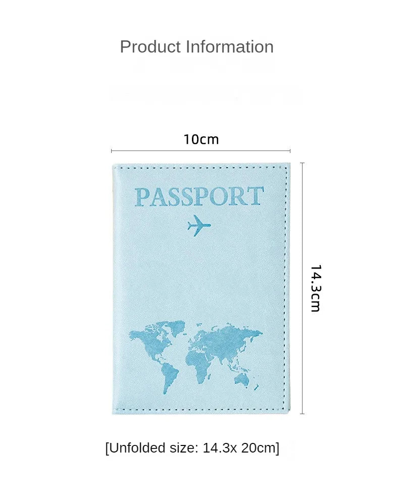 Airplane Passport Cover Case for Women Men Travel Passport Case Cute Passport Wallet Purse Girl Passport Holder