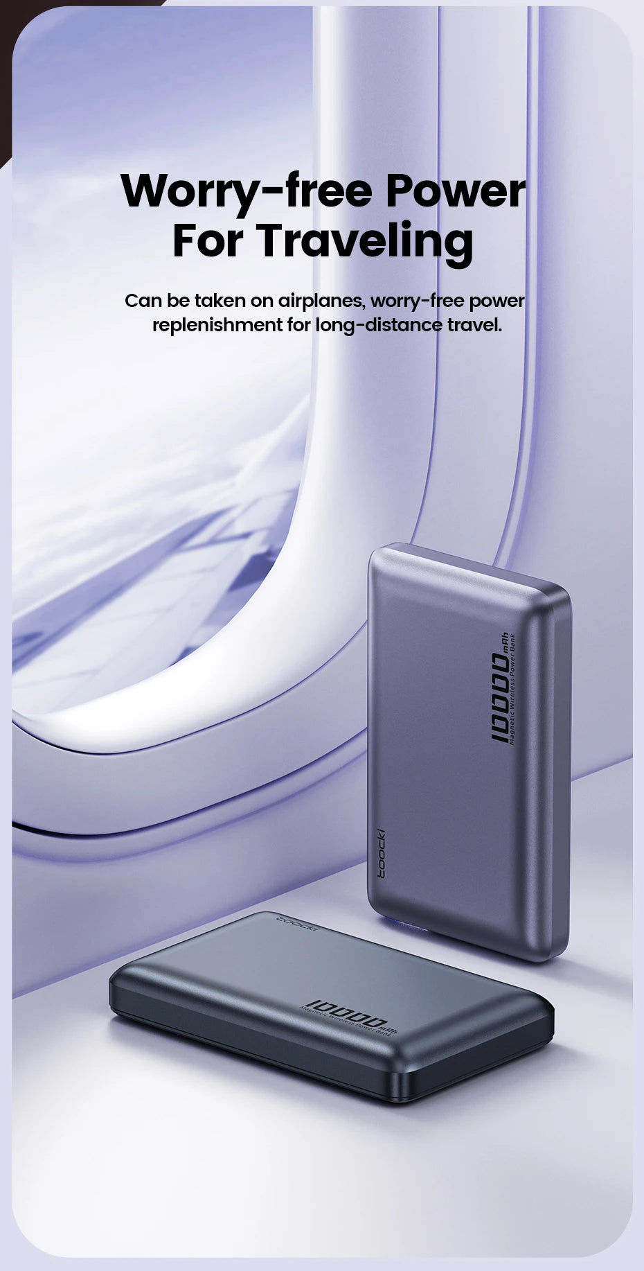 Toocki Magenetic PowerBank 5000mAh 15W Wireless Charging for Magsafe PD 20W Extenal Battery for iPhone 17 16 15 14 13 Pro Max