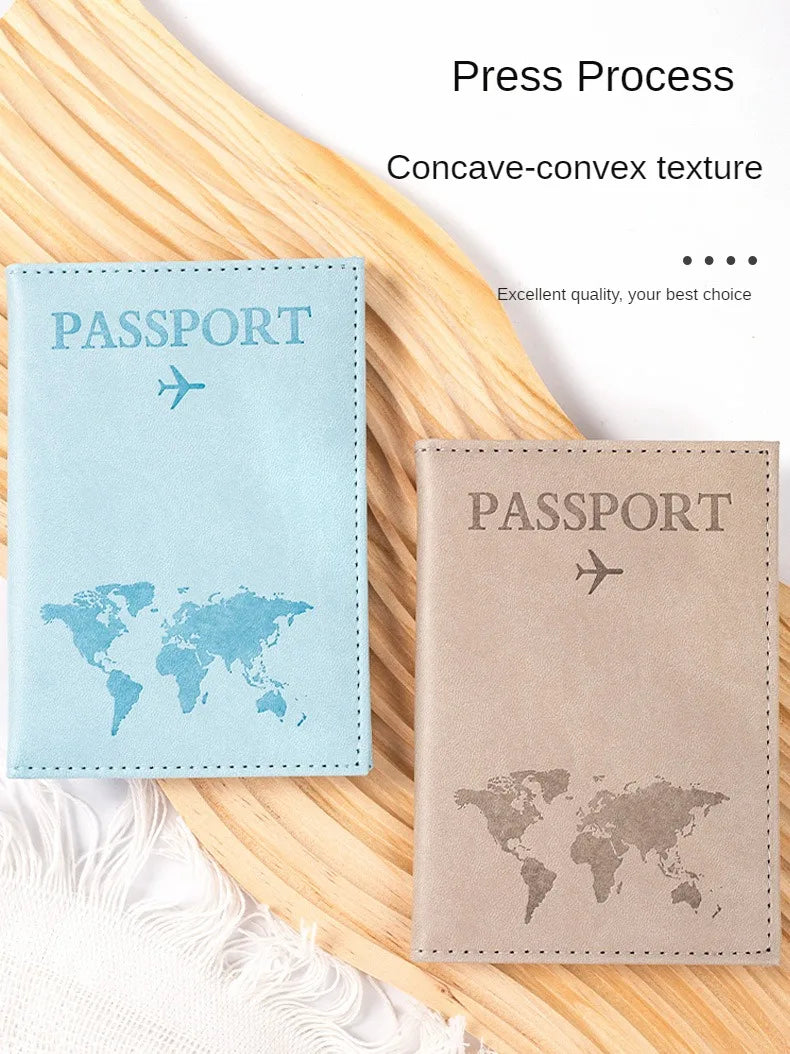 Airplane Passport Cover Case for Women Men Travel Passport Case Cute Passport Wallet Purse Girl Passport Holder