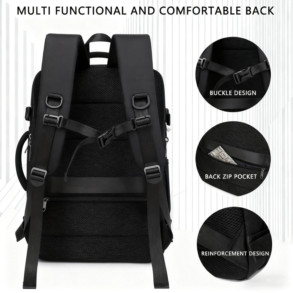 Vacuum backpack, 60 liter expandable backpack with vacuum compression, travel backpack, casual backpack, two styles