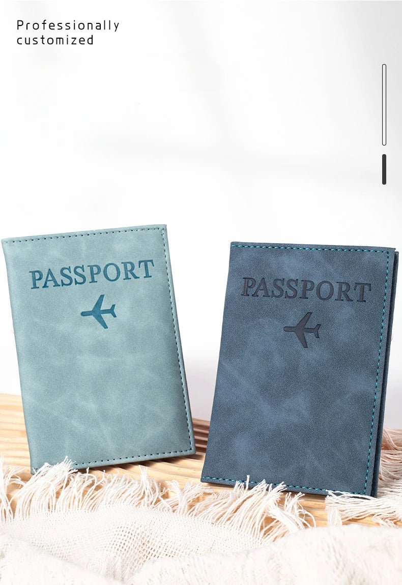 Airplane Passport Cover Case for Women Men Travel Passport Case Cute Passport Wallet Purse Girl Passport Holder